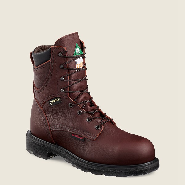 Red Wing Safety Boots Burgundy - Mens Supersole® 2.0 - 8-inch Waterproof Csa Toe - 5063-SBCFW